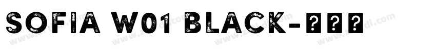 Sofia W01 Black字体转换